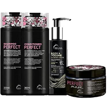 Imagem de Truss Perfect Shampoo 300ml Condicionador 300ml Mask 180g Body e Volume 250ml