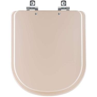 Imagem de Assento Sanitário Com Fechamento Lento Vogue Plus Amendoa Para Vaso Deca