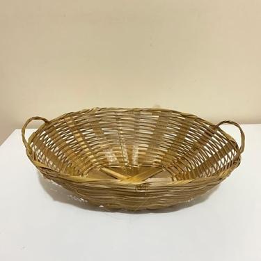 Imagem de Kit 3 Cestas Pãozeira de Bambu 32x24x10cm Artesanal G Cesta para Pães Frutas e Decoração Sustentável