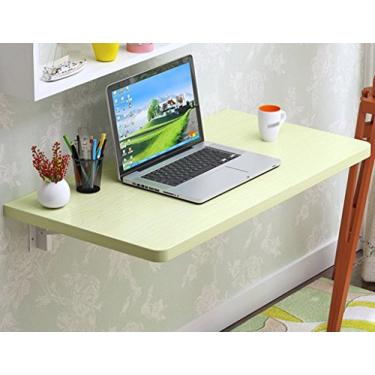 Imagem de LXB Mesa de computador para uso doméstico montada na parede - mesa de computador dobrável para estudantes, mesa de jantar de madeira maciça, mesa de jantar, mesa de aprendizado doméstico / 100 × 40 cm
