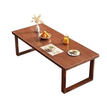 Imagem de HOIIPAAAA Mesa de escritório em casa mesa de madeira maciça sala de estar mesa de cozinha adulto mesa longa escritório doméstico moderno mesa de estudo dupla multipessoa mesa moderna simples (B, 120