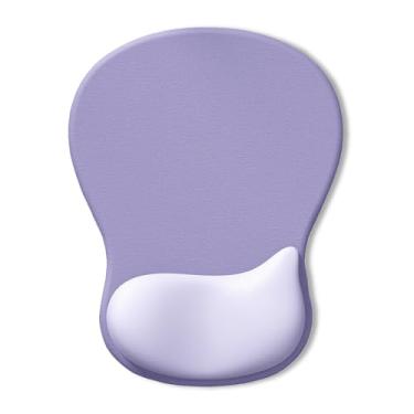 Imagem de Mouse pad com descanso de pulso em gel, superfície de suporte de pulso lisa e base de poliuretano antiderrapante