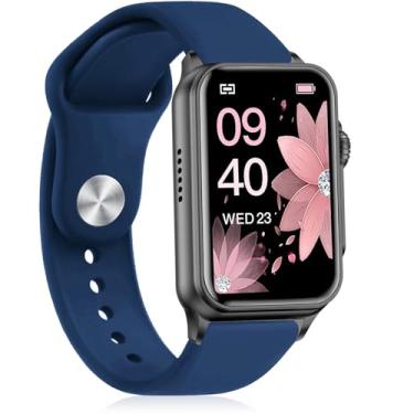 Imagem de Inhosper Pulseiras de silicone compatíveis com relógio inteligente FITVII Nexa de 4 cm, pulseiras esportivas macias de substituição para relógio FITVII Nexa Fitness Tracker Watch feminino e masculino