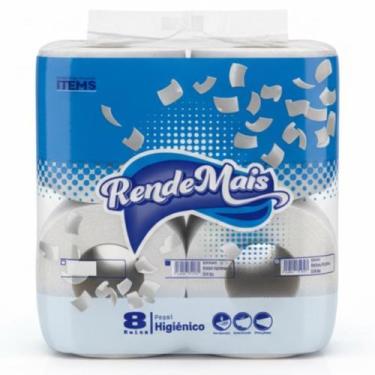 Imagem de Papel Higiênico Folha Simples Rende Mais 8 Rolos 2,3kg