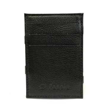 Imagem de CARTEIRA MÁGICA PORTA CARTÃO COURO FASOLO U021 PRETA Cor:Preto;Tamanho:Único;Gênero:Homem