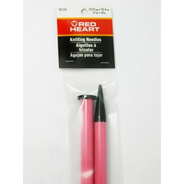 Imagem de Red Heart Size 17 Knitting Needles (12.75mm) 10" Long - Single Point - Pink