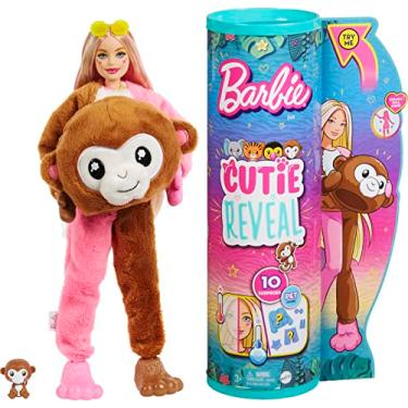 Imagem de Boneca Barbie Cutie Reval Série Selva Macaco Mattel - HKR01