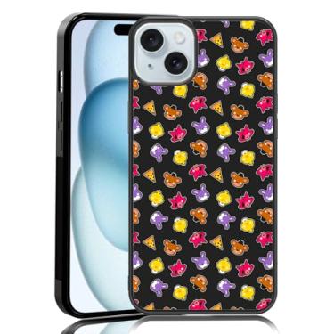 Imagem de MMYAJT Capa de telefone fofa de urso de desenho animado e Foxy adequada para iPhone 15 Plus, capa protetora de TPU à prova de choque para iPhone FNAF Five Nights capa de telefone presente para meninos e meninas homens mulheres