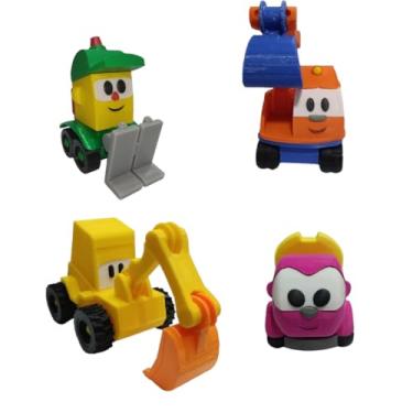 Imagem de Kit Lifty Scoop Max e Lea - 4 Brinquedos impressao 3D SEM LEO CAMINHAO