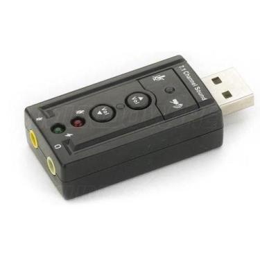 Imagem de Adaptador De Som Usb 2.0 Externo 7.1 Canais Usom-10 Exbom