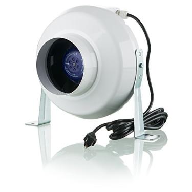Imagem de Ventoinha Centrífuga Inline com Mitigação de Radônio – 507 CFM, 140 Watts, Diâmetro do duto de 20 cm