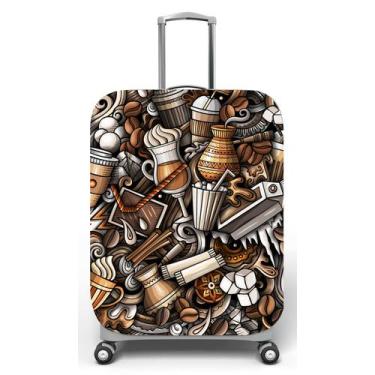 Imagem de Capa para mala de viagem M, medidas max C40x A59 x P27cm Iced Coffee -