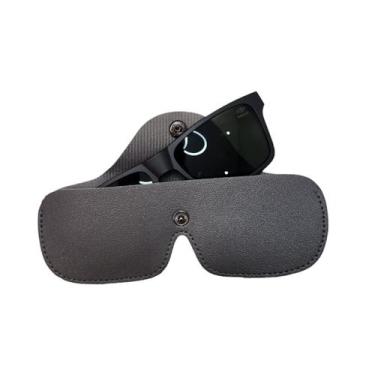 Imagem de Capa Case Estojo Para Clip On Oculos Armação Mormaii Swap, Preto
