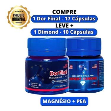 Imagem de Dor Final Magnésio + Pea + Colágeno Tipo 2 Kit 2 Potes - DIAMOND