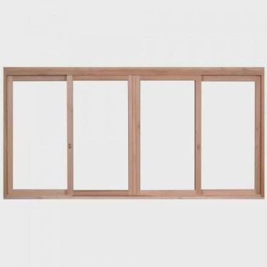 Imagem de Janela de Madeira de Correr 120x150cm Com Caixilho 9,4cm ewk 384 Rondosul