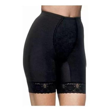 Imagem de Cinta Nova Violão DeMillus 046615 bermuda modeladora, EG, Preto