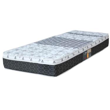 Imagem de Colchão Solteiro Mola Class Bonnel New Euro 100X200X25Cm Branco/Cinza - Castor