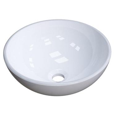 Imagem de Cuba Pia De Apoio Para Banheiro Redonda Bowl 35 C08 Branco - Mpozenato