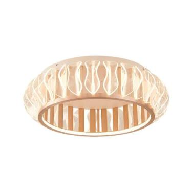 Imagem de Plafon Nordecor Wavy 2948 Led Bivolt Ouro Champagne - Mbled/Nordecor, 