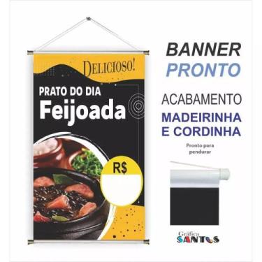 Imagem de Banner pronto Feijoada BA 323 medida 45x70 cm arte pronta