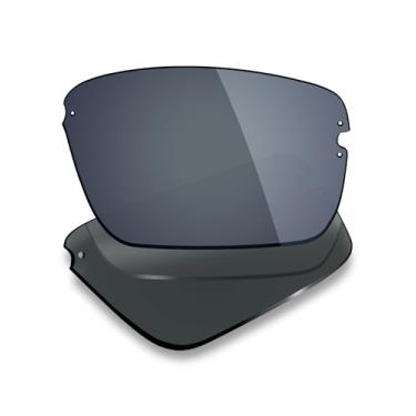 Imagem de Mryok Lentes de reposição polarizadas para óculos de sol Costa Del Mar Galveston, HD Polarized, proteção UV, resistente a impactos e ajuste perfeito - Cromado preto