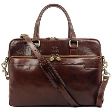 Imagem de Bolsa, Maleta de Couro Masculina para Laptop, TIME RESISTANCE 5196701, Marrom