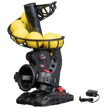 Imagem de Lançador de Bolas Automático Infantil com Adaptador, 8 Bolas, Velocidade e Ângulo Ajustáveis, AC Furlihong, Preto