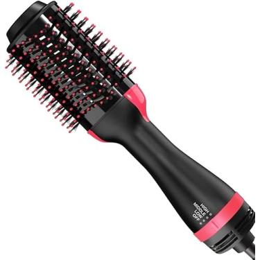 Imagem de CRB Escova Secadora Alisadora Elétrica 3 em 1, Modelador de Cabelo, 110 volts