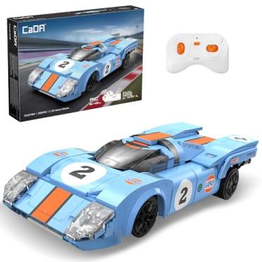 Imagem de CaDA C51076W Racing Car Building Block Model, 1:20 Classic GT Sports Car, Movable Suspension and Openable Doors, 266-Piece Adult Collectible Mini Mechanical Set