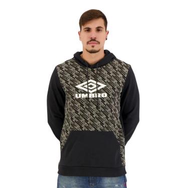 Imagem de Blusa Blusão Masculina Capuz Moletom Umbro Graphic Club reto - P-Masculino