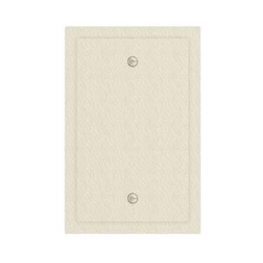 Imagem de JDAKHD Capa de interruptor de luz branca quente off-white 1 gangue sem dispositivo capas de tomada decorativas placa de parede única em branco capas de placa de interruptor cor neutra para todos os