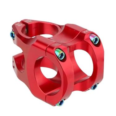 Imagem de Mesa de guidão curta para bicicleta MTB, comprimento 35mm, Dragon Bike Table, bicicleta de estrada, ponte para bicicleta de montanha, 31,8mm, peças de ciclismo(Red)