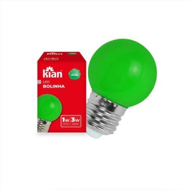 Imagem de Lâmpada Led Bolinha 3w Color Bivolt Kian, Verde