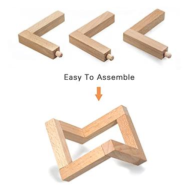 Imagem de Generic Kit de Suporte de Madeira para Lâmpada Lunar para Luz Lunar de Impressão 3D, Base Removível Ecológica para Luz Em Formato de Lua de 8-12 Cm, Tamanho Pequeno, Decoração de Mesa