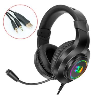 Imagem de Headset Gamer, Redragon Hylas H260 RGB - Preto