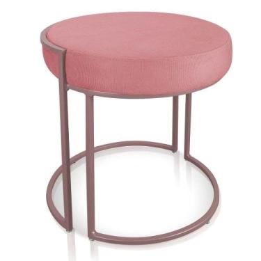 Imagem de Puff Love Suede Base Rose Drossi Rose - D' ROSSI