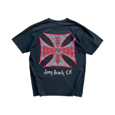 Imagem de Camiseta De Algodão De Verão Com Estampa Retrô, Manga Curta, Casual E 