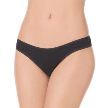 Imagem de Calcinha De Algodão Tanga Liz Lingerie - Ref. 50333, Preto, G