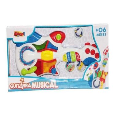 Imagem de Brinquedo Musical Guitarra Infantil Sons E Luzes - Zoop Toys