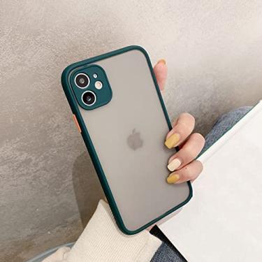 Imagem de Capas transparentes foscas para Samsung Galaxy S8 S9 plus S10 S10E S20 S21 S21 plus S21 Ultra lente tampa de proteção da câmera, DRAK GREEN, para Galaxy S8