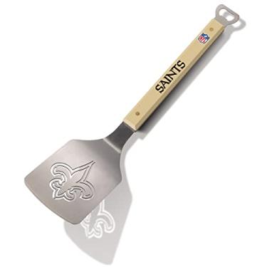 Imagem de YouTheFan Espátula para grelhar NFL New Orleans Saints Spirit Series Sportula, em aço inoxidável, 47 cm x 10 cm