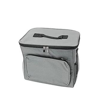 Imagem de Bolsa Térmica 10 Litros Para Academia Fitness Lanche Bebida Viagem (cinza)