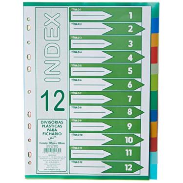 Imagem de Divisória para fichário, Kit, Divisória para fichário 23119, Multicor