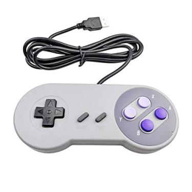 Pacote com 2 controles USB para Super Nintendo, Joypad para jogos