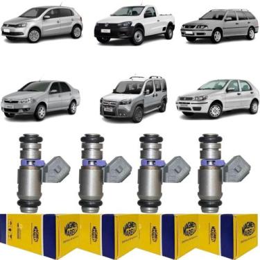 Imagem de 4 Bicos Injetor Siena Gol Saveiro Parati Doblo Palio Iwp158 - Magneti 