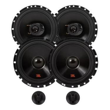Imagem de Kit Par de Alto Falantes 6  JBL FLEX4 6TRFX55 110W + Kit 2 Vias 6  JBL