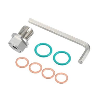 Imagem de Hihaha Kit de reparo de rosca de panela de drenagem de óleo/com anéis de vedação de borracha de chave/interno/para motor de carro/aço inoxidável durável M14,1-1,5 x 15 mm / 1 conjunto