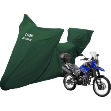 Imagem de Capa Para Moto Yamaha Xtz 250 Lander Com Top Case - Mz, Verde