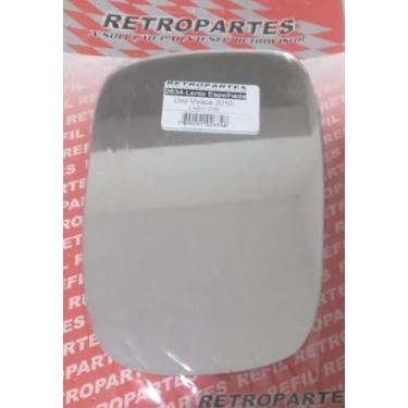 Imagem de Lente de Espelho Retrovisor Direito, Lado Passageiro, para Uno Vivace e Way, sem Base