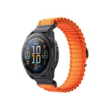 Imagem de Pulseira de relógio compatível com Garmin Fenix 5X/6X/7X/8 de 51 mm, Quickfit 26 pulseiras de relógio para Garmin Fenix 7X Pro Sapphire Solar/6X Pro/5X Plus, para Garmin Fenix 3/Tactix Delta